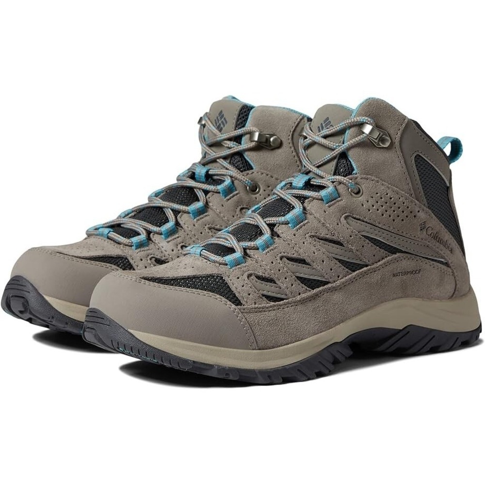 Columbia® (Women's 8.5 WIDE) Crestwood™ Mid Hiking Boot‎ in Grey/Kettle